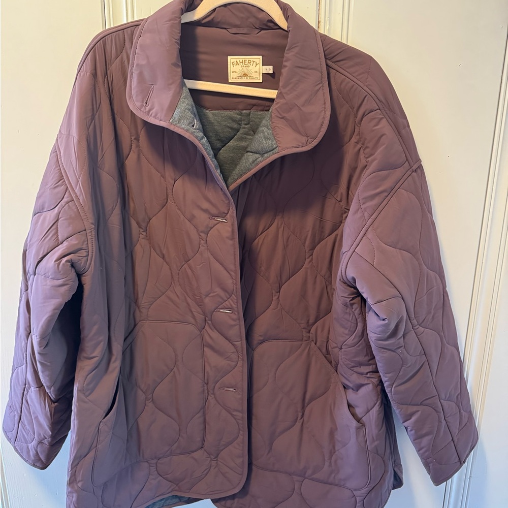 Faherty Huckleberry Quilted Puffer Jacket